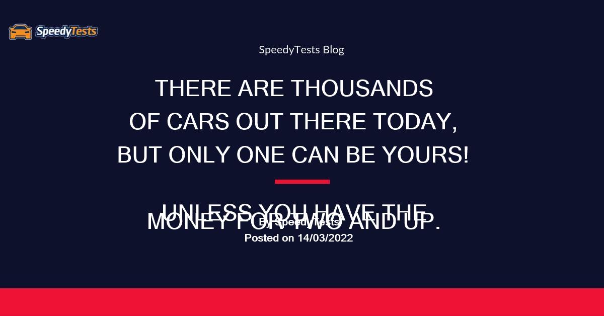 What is a good firsttime car? SpeedyTests